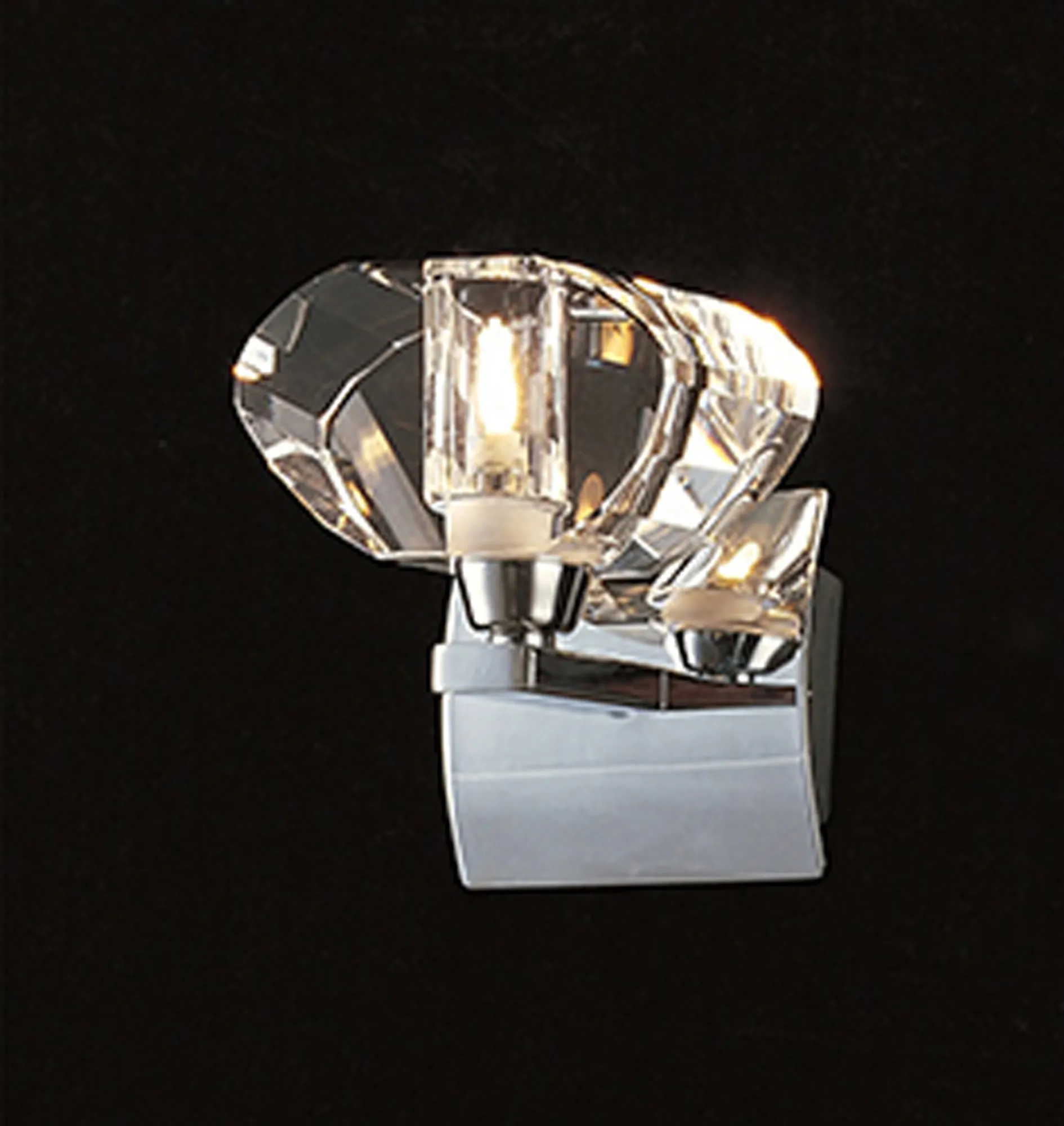 Alfa Polished Chrome Wall Lights Mantra Armed Wall Lights
